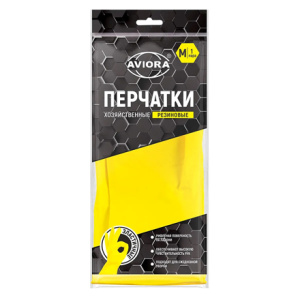 Перчатки-резиновые-M-(1-пара)-с-хлопковым-напылением--AVIORA--(1-12-120-шт.)-402-567-ЧестныйЗнак