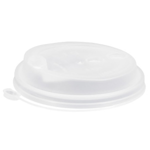 Крышка для стакана (d-90 мм) box4food со СЪЕМНЫМ питейником прозрачная МАТОВАЯ(501000 шт.)3001мп
