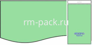 Скатерть ПВД 120х160 (35 мкм) Зелёная окрашенная (1/50 шт.) Интерпак