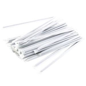 Трубочки дкоктейля  MILK черные без изгиба в ИНД.УПАКОВКЕ 8х240 мм (250 шт.) (116 упак.) 