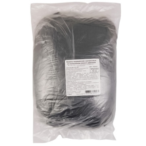 Бахилы 39 см х 14 см Экстра Плюс EleGreen черные по 100 шт. (140 шт.) ПНД-152р-Ч