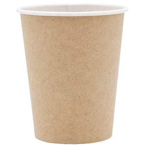 Стакан ГН 250 мл (d-80 мм) бумажный КРАФТ - печать (501000 шт.) Экопак