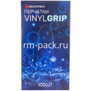 Перчатки "Эластомер" (100 шт.) ТПЭ/TPE VinylGrip S (1/20 шт.)