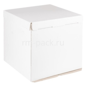 Короб картонный белый без окна 300х300х190 мм (50 шт.)