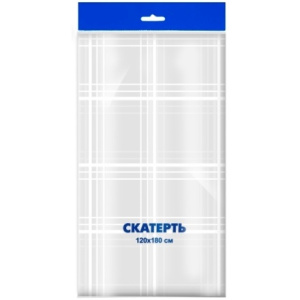 Скатерть ПВД 120х180 (35 мкм) Элегия (150 шт.) Интерпак 1