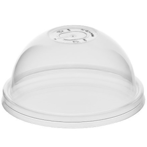 Крышка для стакана (d-90 мм) box4food КУПОЛЬНАЯ с отверстием прозрачная (501000 шт.) 3008п