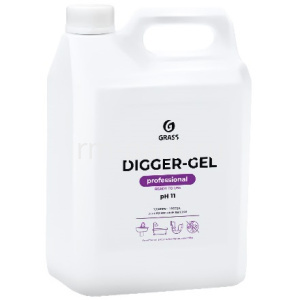 Средство от засоров 5,3 кг "Digger-GEL" "GRASS Professional" (1/4 шт.) 125206