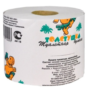 Туалетная бумага  Толстушка (со втулкой) (18 шт.)