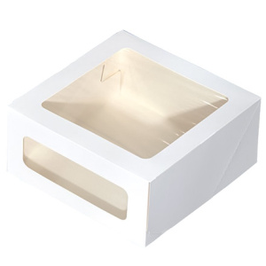 Короб для торта CAKE II Window White 220х220х100 мм ForGenika (1590 шт) Короб для торта CAKE II Window White 220х220х100 мм ForGenika (1590 шт)