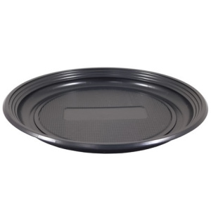 Тарелка D205 (1-секц.) ПС черная (502100 шт.) Чайковский пластик