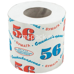 Туалетная бумага  Без бытовой макулатуры Сыктывкарская 56 (со втулкой) (48 шт.)