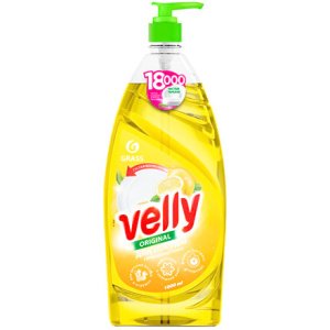 Средство моющее для посуды 1,0 л Velly Лимон GRASS (112 шт.) 125427