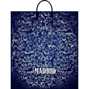 Пакет с пластиковой ручкой ПВД 40х44 (100 мкм) Мадрид лам. (10100 шт.) Интерпак