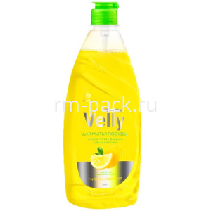 Средство моющее для посуды 0,5 л "Velly" Лимон "GRASS" (1/8 шт.) 125426