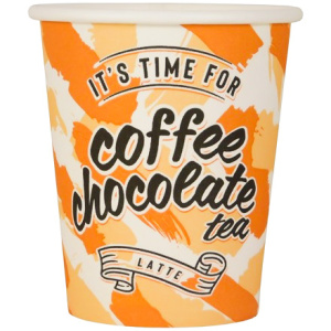 Стакан ГН 250 мл (d-80 мм) бумажный "Coffee Time" (50/1000 шт.) Пэйпер Кап