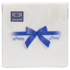 Салфетка 20х20 (2 сл.) 30 Bouquet Подарок Синий (126 шт.) 57616