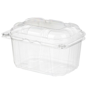 Емкость перфорированная для черри и ягод с крышкой 250 г РКП-250 прозрачная (720 шт.) 1920804 Комус 1