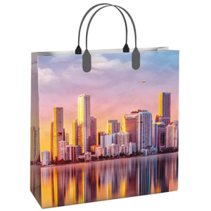 Пакет мягкий пластик 30х30 (150 мкм) "Рассвет" лам. (10/40 шт.) Интерпак