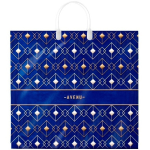 Пакет с пластиковой ручкой ПВД 38х35 (90 мкм) Авеню лам. (10100 шт.) Интерпак