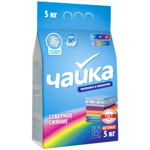Стиральный порошок 5,0 кг Чайка-автомат Северное сияние (13 шт.)