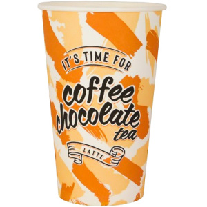 Стакан ГН 400 мл (d-90 мм) бумажный Coffee Time (501000 шт.) Пэйпер Кап
