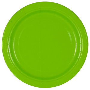 Тарелка картонная d-180 ламинированная с бортом Green (50500 шт.) ИнтроПластик