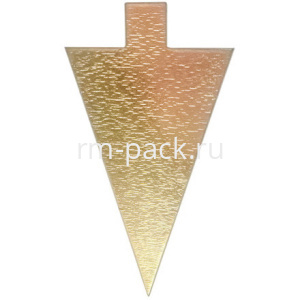 Подложка с держателем треугольник (0,8 мм) 120х90 мм золото (1002800 шт.) 411-151