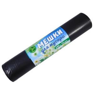 Мешок дмусора ПВД 240 л. (10 шт.) рулон Наша Планета (120 шт.)