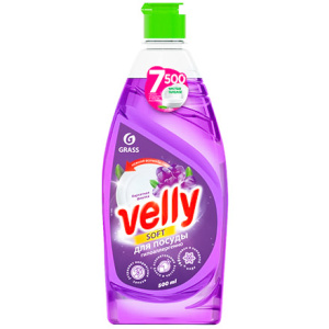 Средство моющее для посуды 0,5 л Velly Бархатная фиалка GRASS (18 шт.) 125383