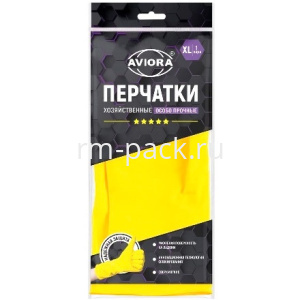 Перчатки резиновые AVIORA 5 ЗВЕЗД  XL (1 пара) (1/120 шт.) 402-704