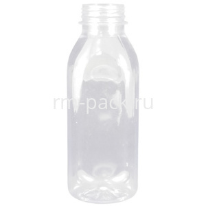 Бутылка  ПЭТ 0,45 л (бесцветная) молочная (D-3,8 см) (100 шт.) Ниагара