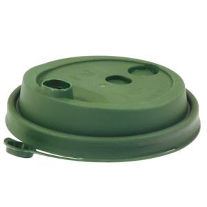 Крышка для стакана (d-80 мм) box4food со СЪЕМНЫМ питейником зеленая (501000 шт.) 3002МТАБ