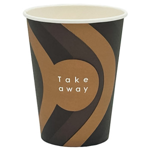 Стакан ГН 350 мл (d-90 мм) бумажный Take away (501000 шт.) ЛигаПак 1