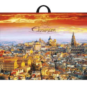 Пакет с прорубной ручкой ПВД 71х55 (90 мкм) Экскурсия (25200 шт.) Интерпак