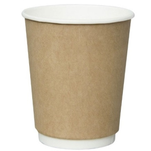 Стакан ГН 250 мл. (d 80 мм) бумажный, 2-х сл. КРАФТ ViRiDo (30.600 шт.)