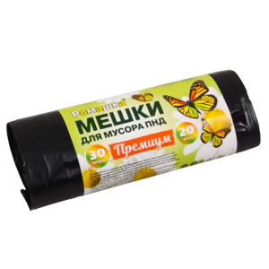 Мешок дмусора ПНД 30 л (20 шт.) рулон ПРЕМИУМ (140 шт.) НМ302040-Э
