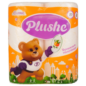 Полотенца 2 сл. 2 рулона Plushe Classic (112 шт.)