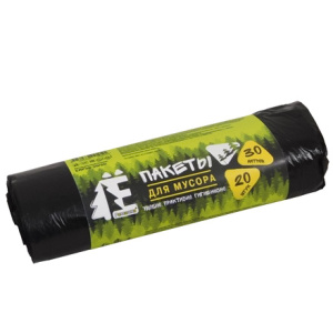 Мешок дмусора ПНД 30 л (20 шт.) рулон Ё-РОМАШКА (150 шт.) ЕЛР30-2050