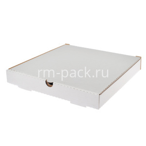 Коробка для пиццы 250х250х40 белая (50 шт.) Т21