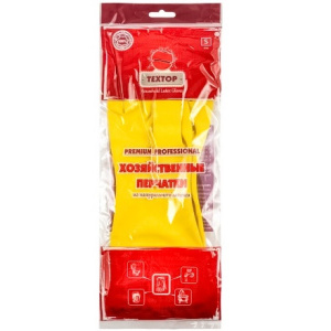Перчатки резиновые прочные Premium Pro Textop S (1 пара) (1120 шт.) Т213 Перчатки резиновые прочные Premium Pro Textop S (1 пара) (1120 шт.) Т213