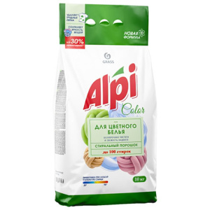 Стиральный порошок10 кг Alpi для цветного GRASS (1 шт.) 125392  126018 Стиральный порошок10 кг Alpi для цветного GRASS (1 шт.) 125392  126018
