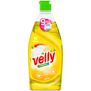 Средство моющее для посуды 0,5 л Velly Лимон GRASS (18 шт.) 125426