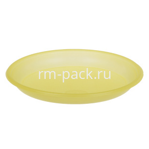 Тарелка D170, 250 мл ПС желтая (100/3600 шт.) Чайковский пластик