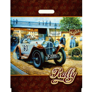 Пакет с прорубной ручкой ПВД 40х47 (45 мкм) Ралли (501000 шт.) Интерпакв