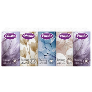 Платочки бумажные 2 сл. Plushe Classic Standart 10 л. (10280 шт.)