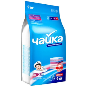 Стиральный порошок 9,0 кг Чайка-автомат Детский (1 шт.) АКЦИЯ