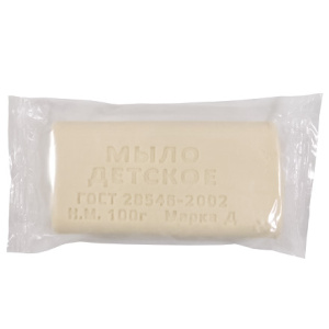 Мыло туалетное 100 г Детское Мылоленд ПРОЗРАЧНАЯ упаковка (190 шт.)