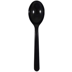 Ложка одноразовая 170 мм ЛЮКС черная (Элпак) (1002000 шт.)