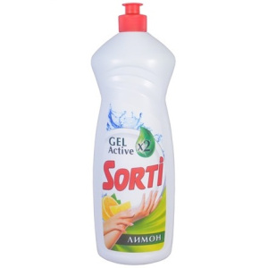 Средство моющее для посуды 0,9 л. SORTI лимон (112 шт.)