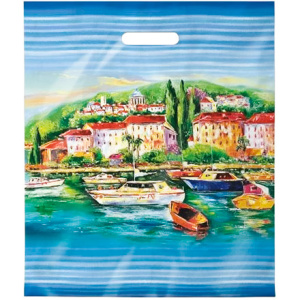 Пакет с прорубной ручкой ПВД 40х47 (45 мкм) Греция (50500 шт.) Интерпак